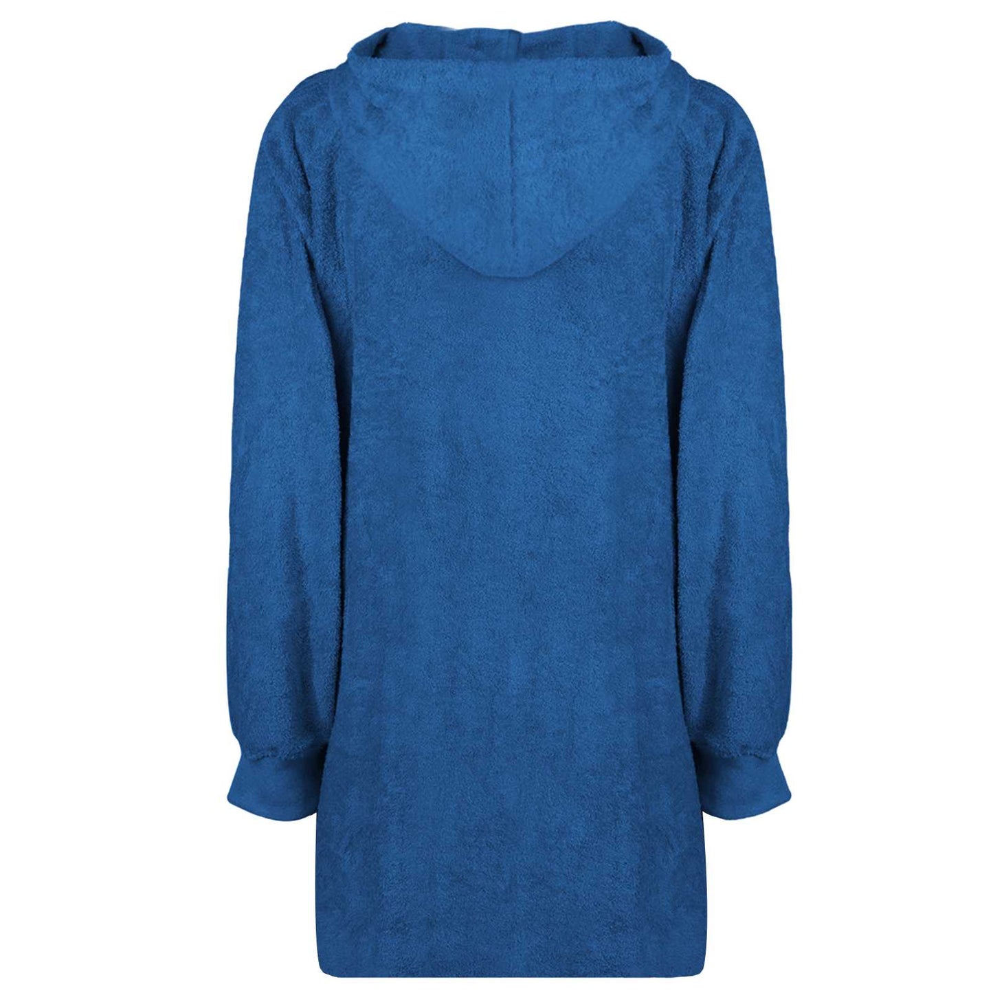 Tæppe-hoodie KINN Marineblå L Bomuld