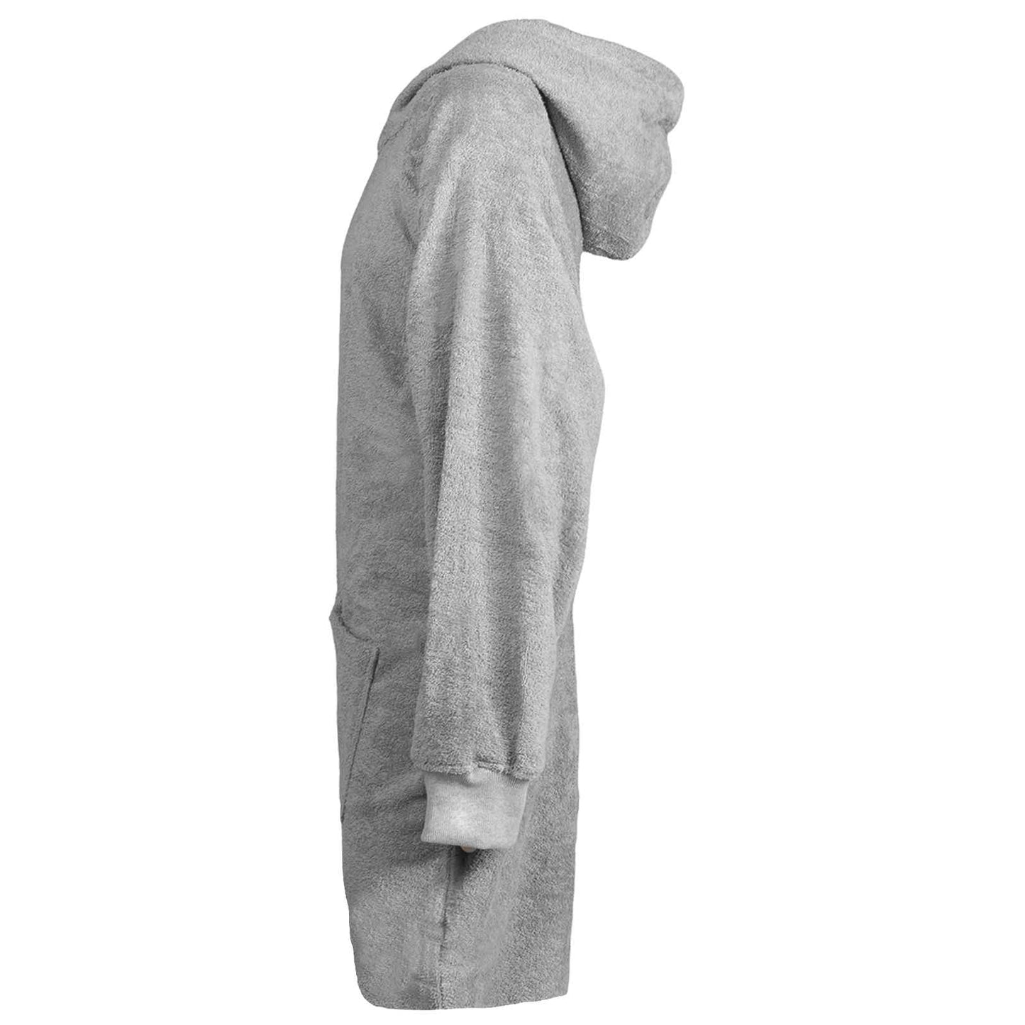 Tæppe-hoodie KINN Grå L Bomuld