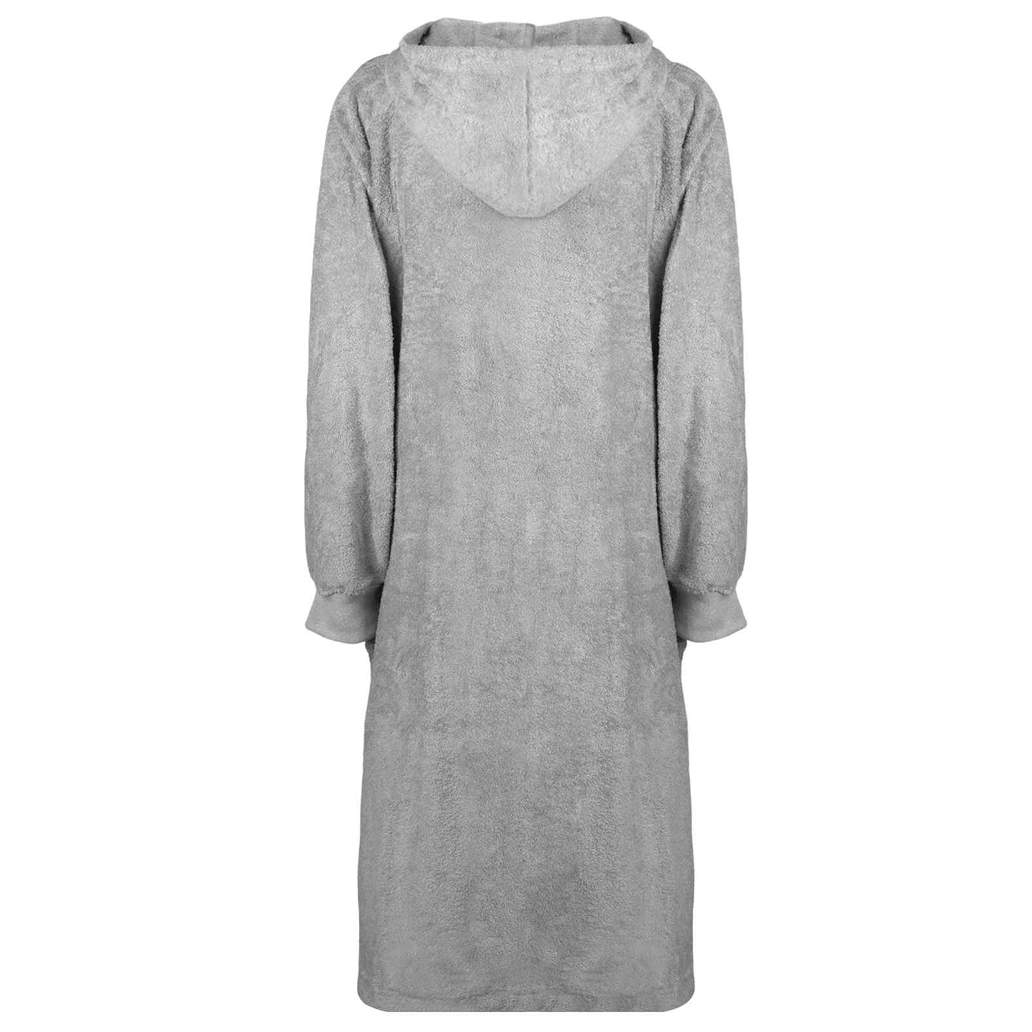 Tæppe-hoodie KINN Grå XL Bomuld
