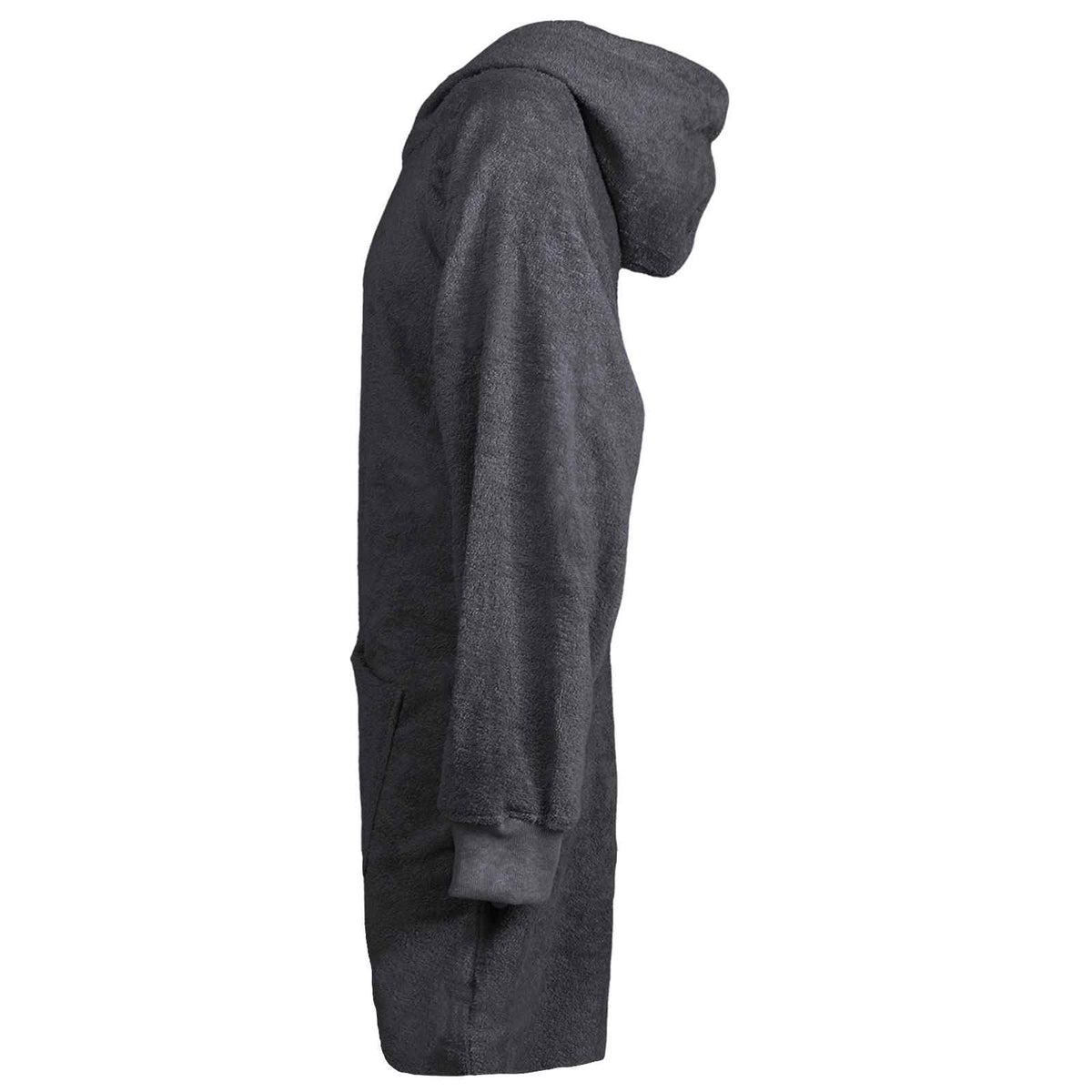 Tæppe-hoodie KINN Antracit L Bomuld