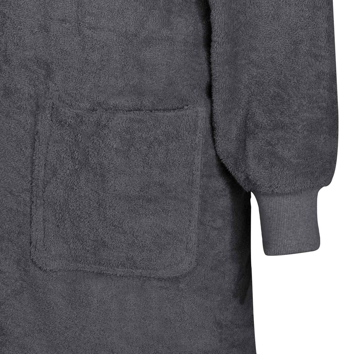 Tæppe-hoodie KINN Antracit XL Bomuld