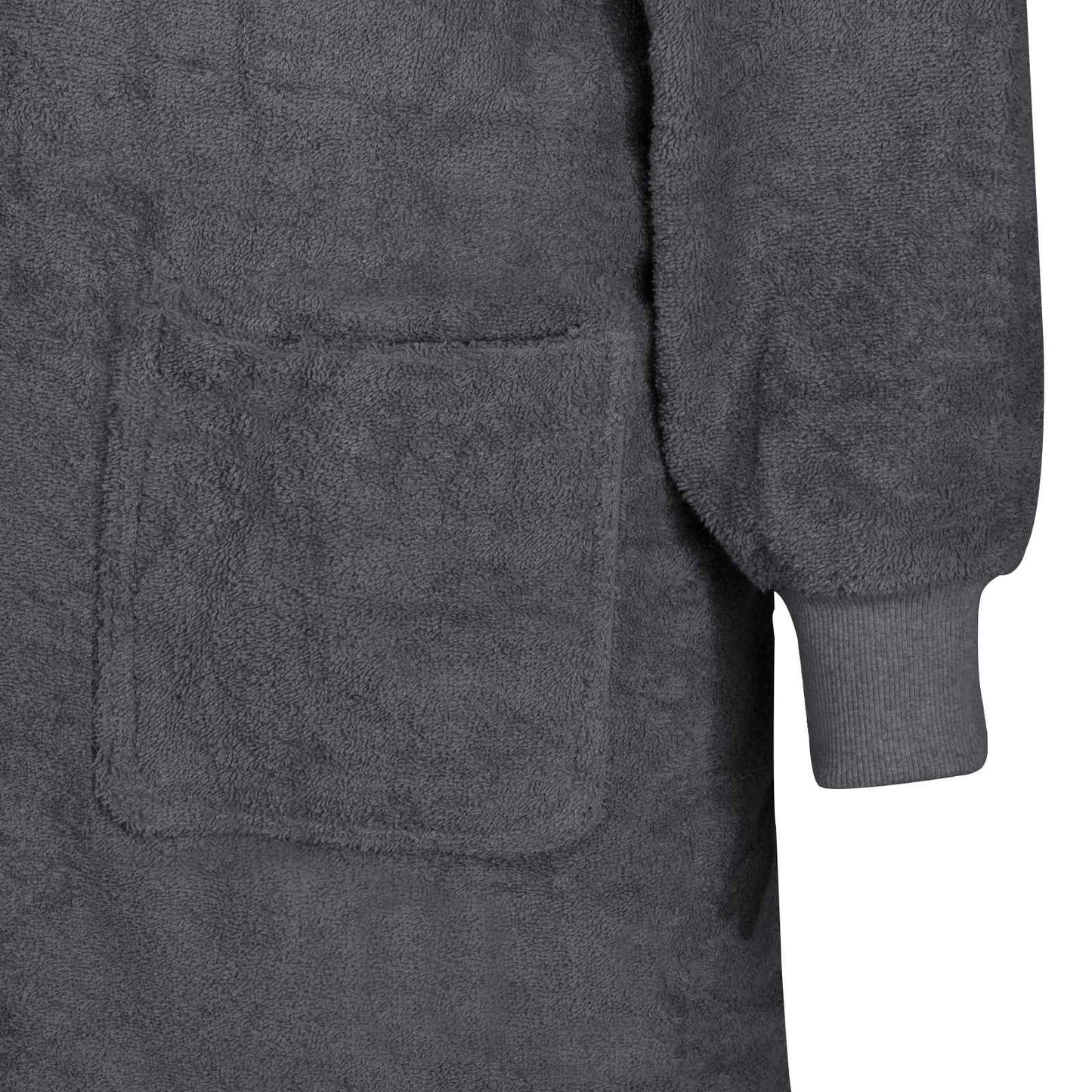 Tæppe-hoodie KINN Antracit XXL Bomuld