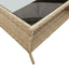 2-personers sofa med hynder og bord polyrattan beige