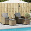 sofasæt til haven 4 dele med hynder polyrattan beige