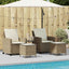 sofasæt til haven 4 dele med hynder polyrattan beige