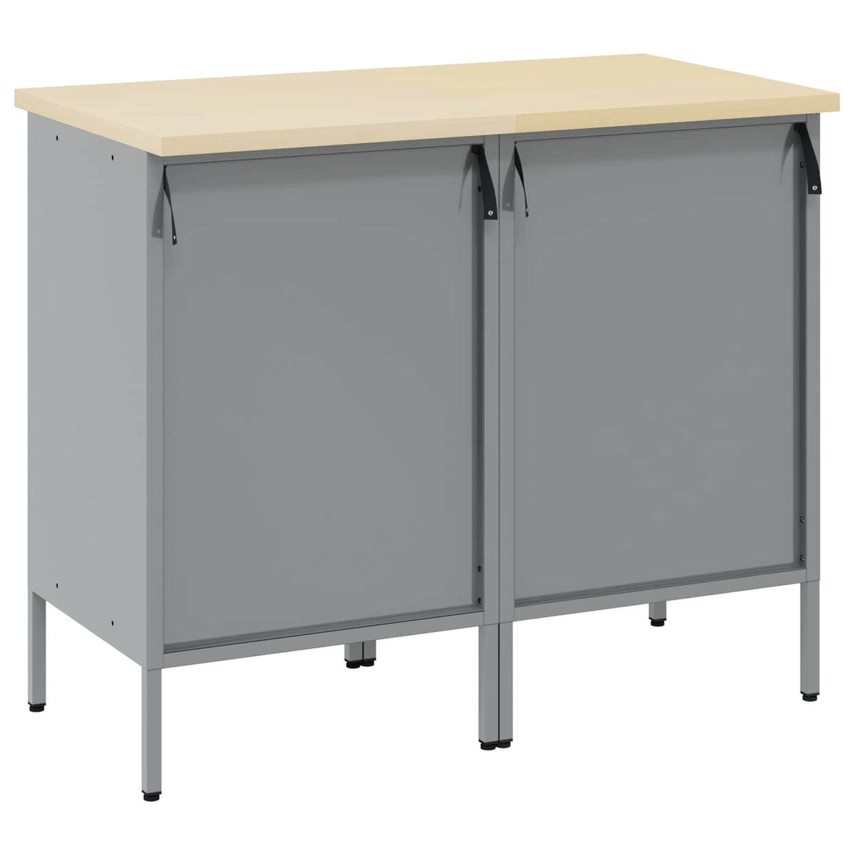Arbejdsskab med skuffe 2 stk. Rød og Grå 100 x 55 x 85 cm