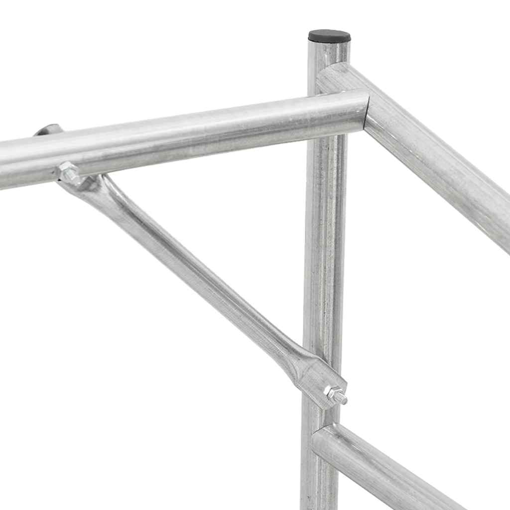 brændestativ med regnslag 101x61x110,5 cm galvaniseret stål