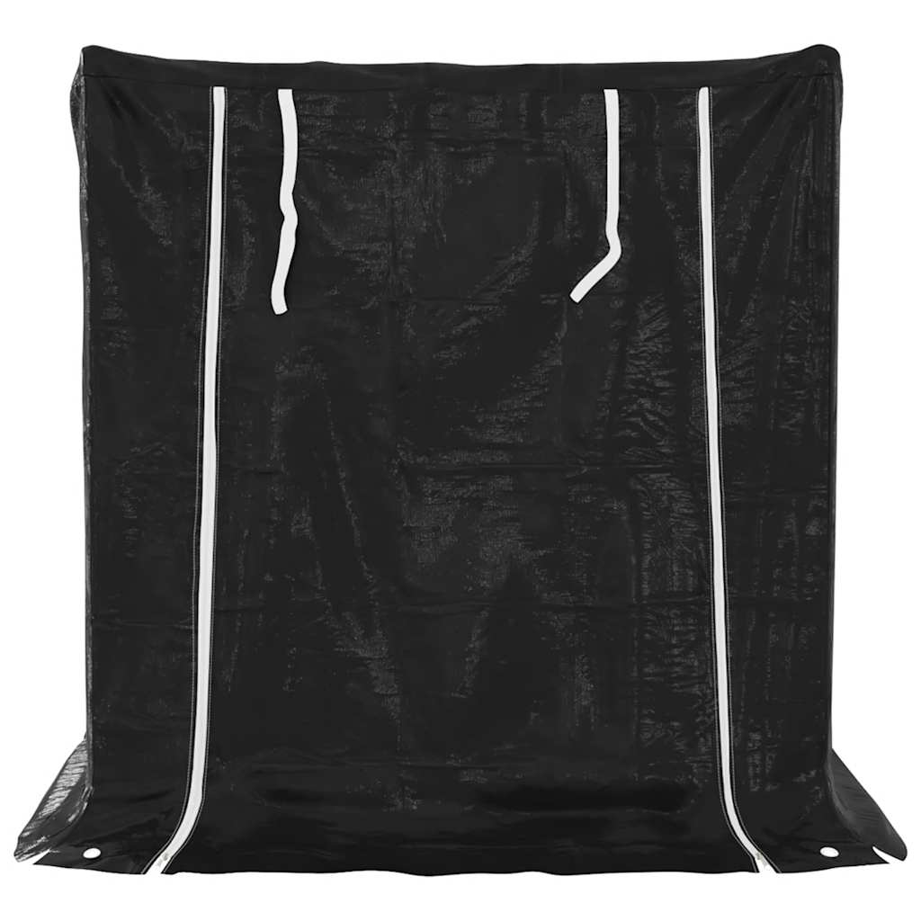 brændestativ med regnslag 100,5x80,5x110,5 cm galvaniseret stål