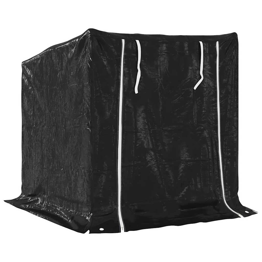 brændestativ med regnslag 100,5x80,5x110,5 cm galvaniseret stål