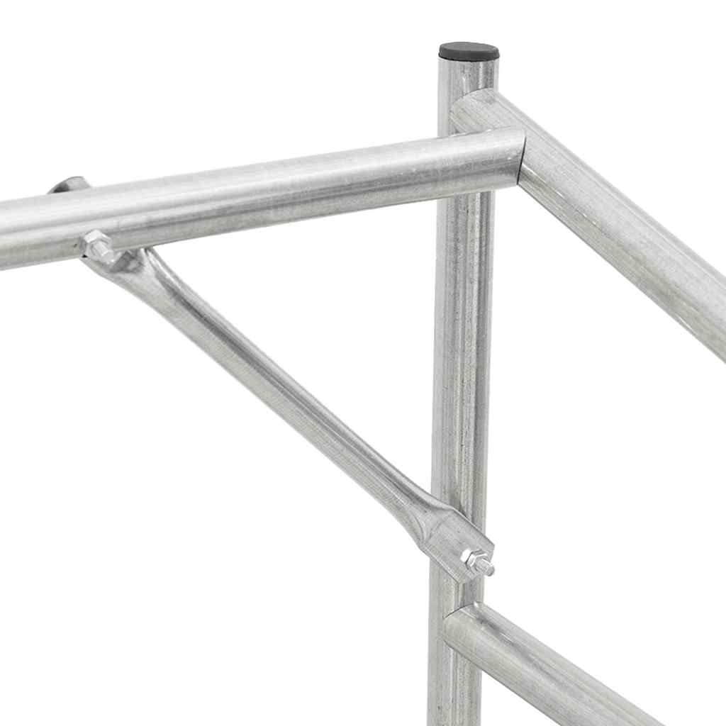 brændestativ med regnslag 100,5x100,5x110,5cm galvaniseret stål