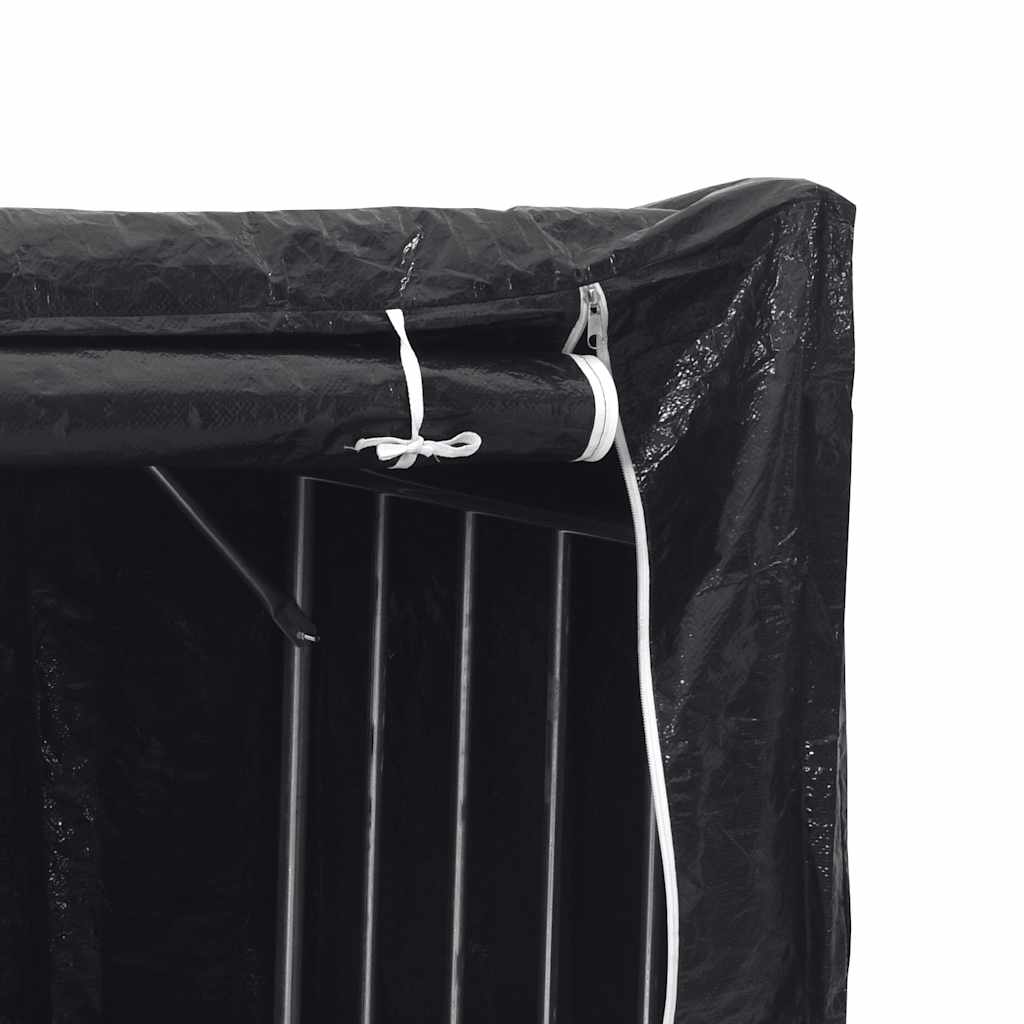 brændestativ med regnslag 151x60,5x110,5 cm galvaniseret stål