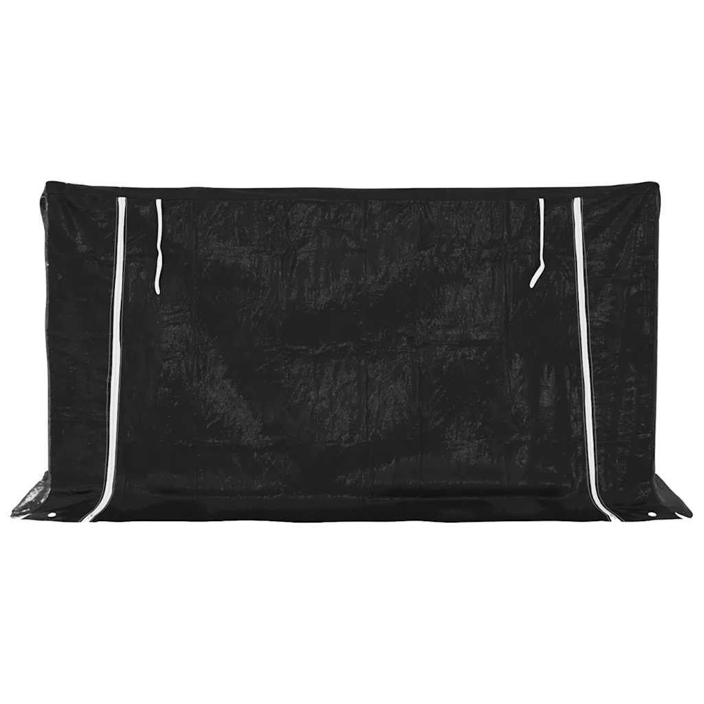 brændestativ med regnslag 200,5x80,5x110,5 cm galvaniseret stål