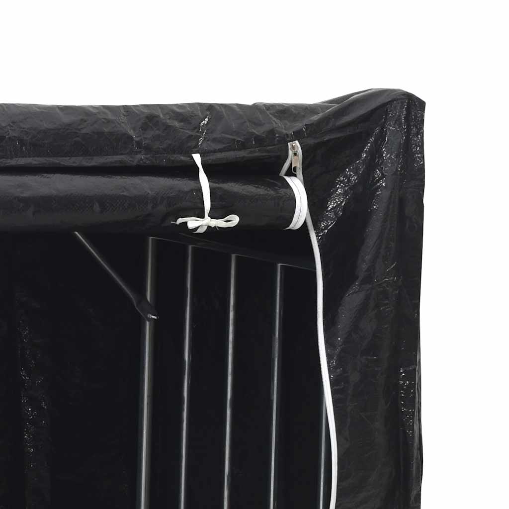 brændestativ med regnslag 150x100x200 cm galvaniseret stål