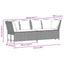 havesofa med hynder polyrattan beige