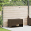 udendørs hyndeboks 100x55x55,5 cm polyrattan brun