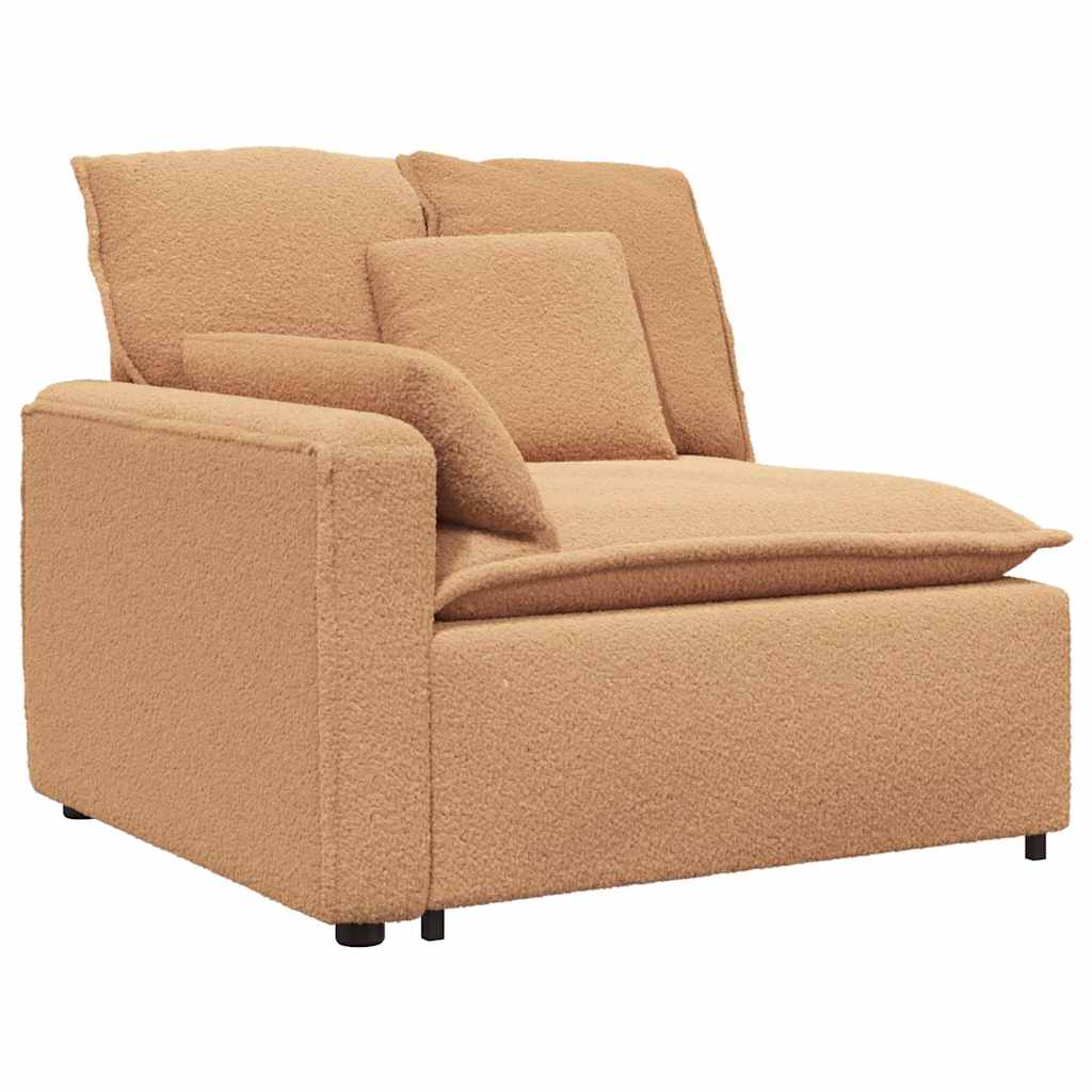 modulopbygget sofaarmlænsendemodul med hynder 100 cm beige