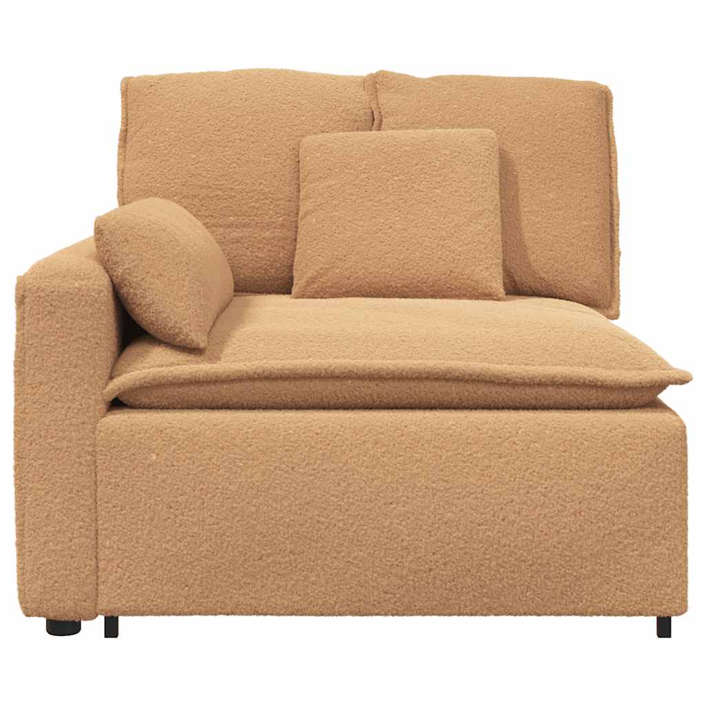 modulopbygget sofaarmlænsendemodul med hynder 100 cm beige