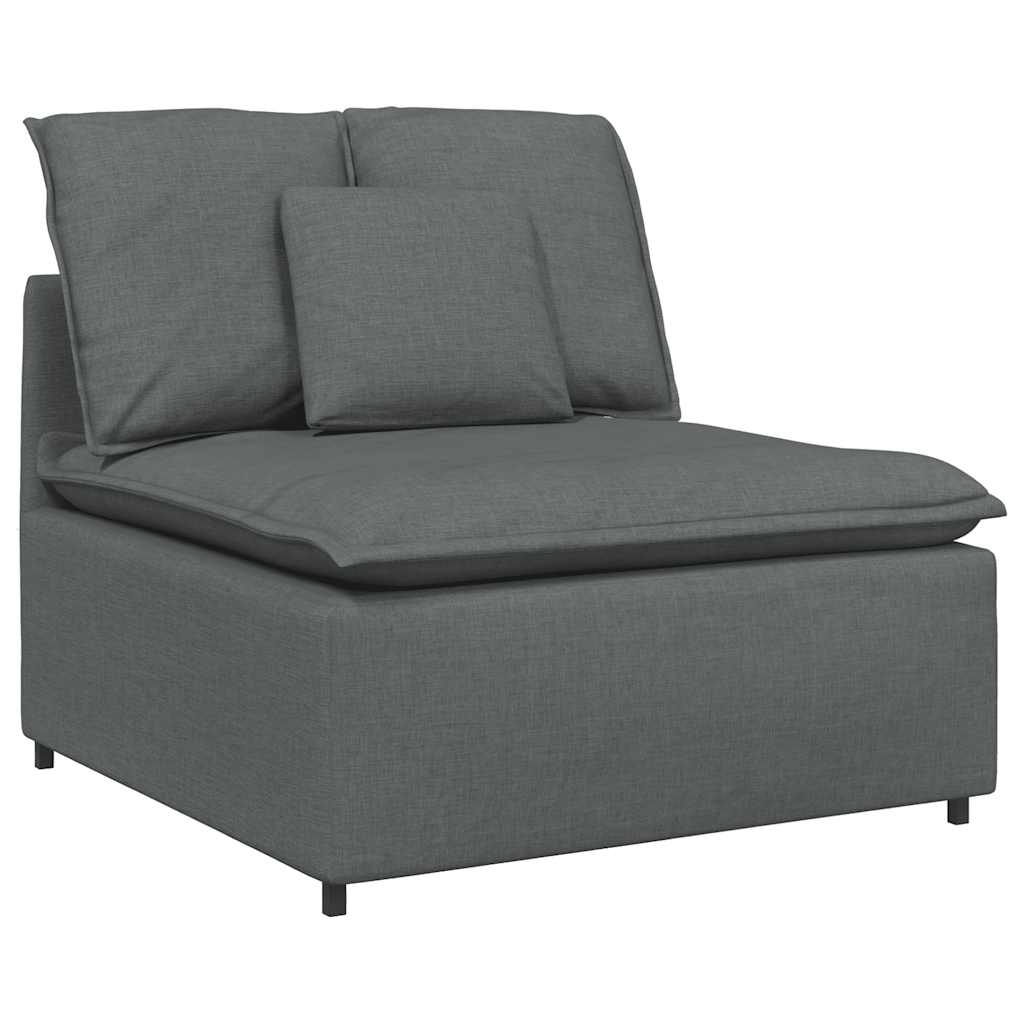 modulopbygget sofacentermodul med hynder 100 cm mørkegrå