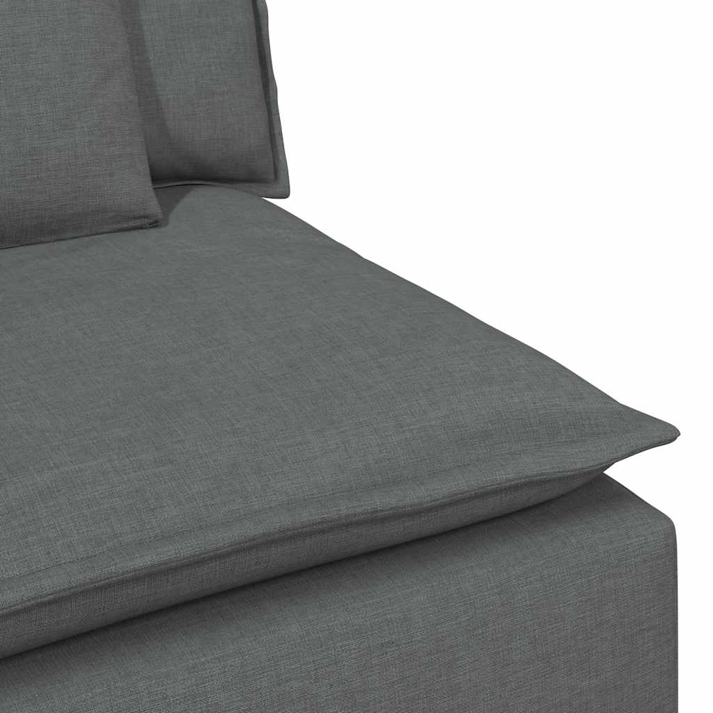 modulopbygget sofacentermodul med hynder 100 cm mørkegrå