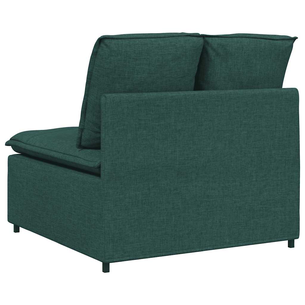 modulopbygget sofacentermodul med hynder 100 cm mørkegrøn