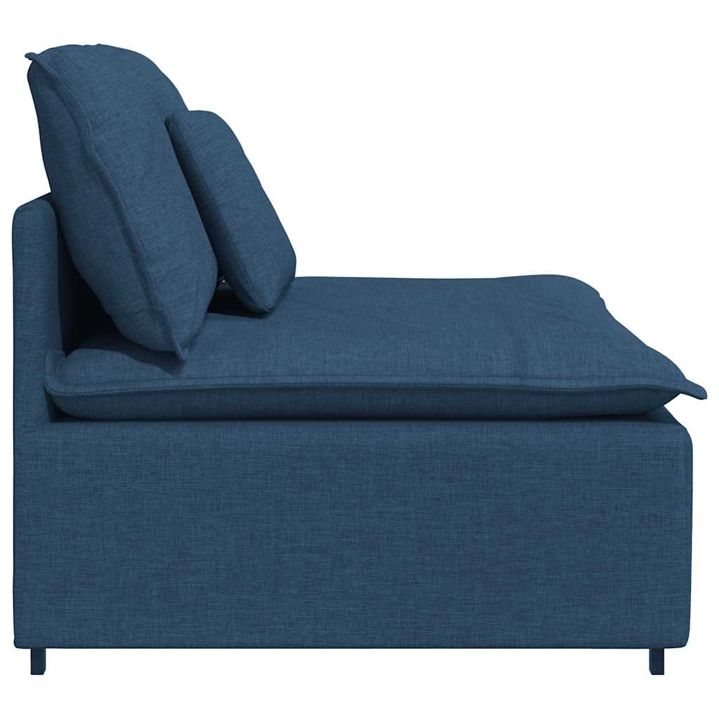 modulopbygget sofacentermodul med hynder 100 cm blå