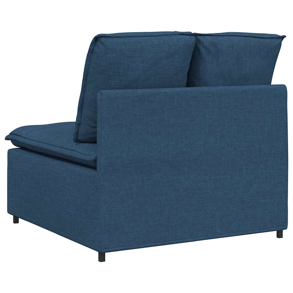 modulopbygget sofacentermodul med hynder 100 cm blå