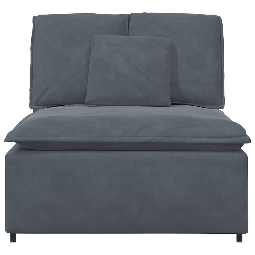 modulopbygget sofacentermodul med hynder 100 cm mørkegrå
