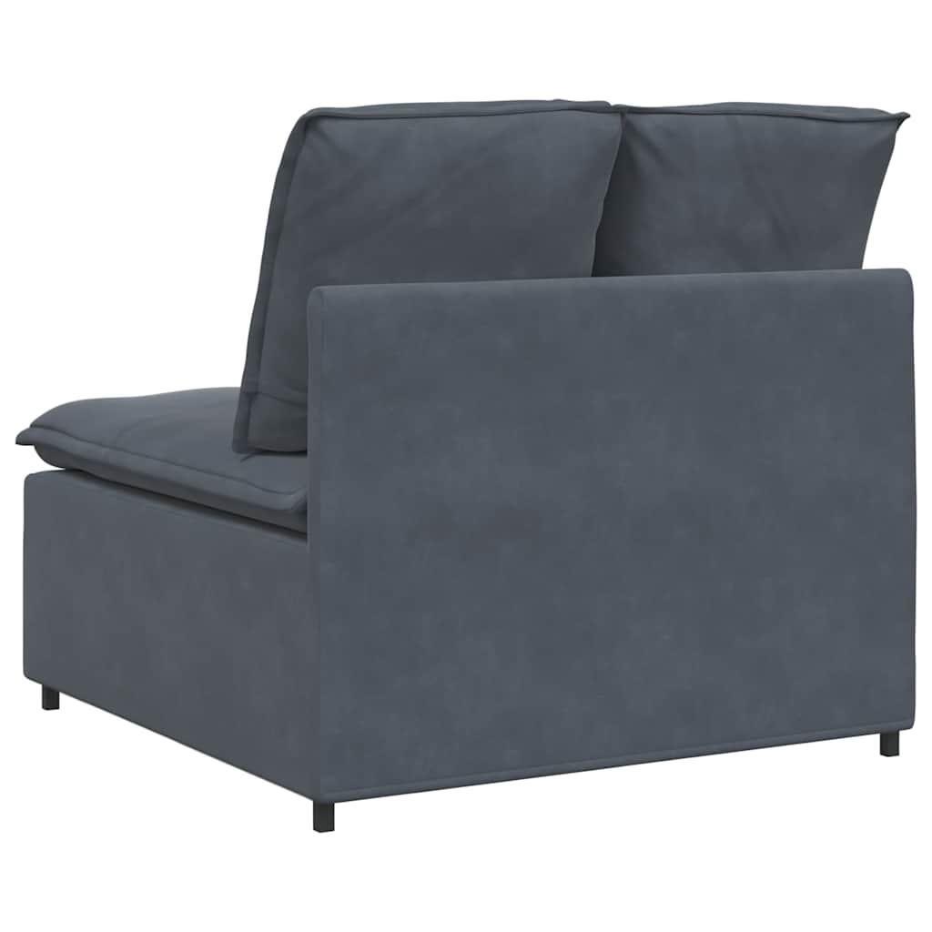 modulopbygget sofacentermodul med hynder 100 cm mørkegrå