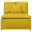modulopbygget sofacentermodul med hynder 100 cm gul