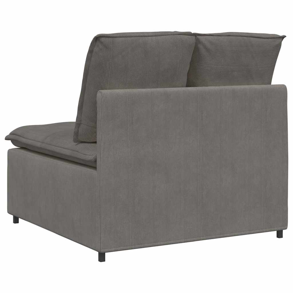 modulopbygget sofacentermodul med hynder 100 cm lysegrå