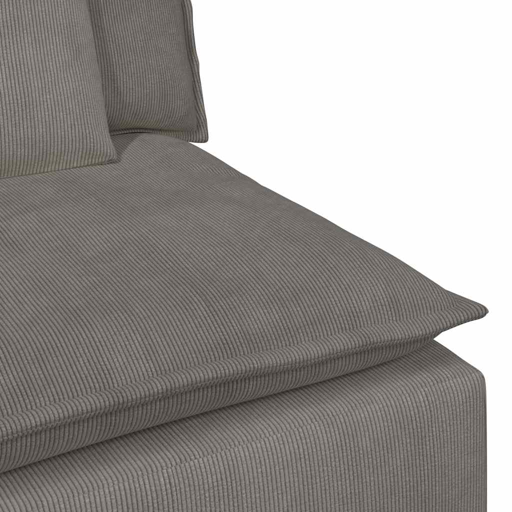 modulopbygget sofacentermodul med hynder 100 cm lysegrå