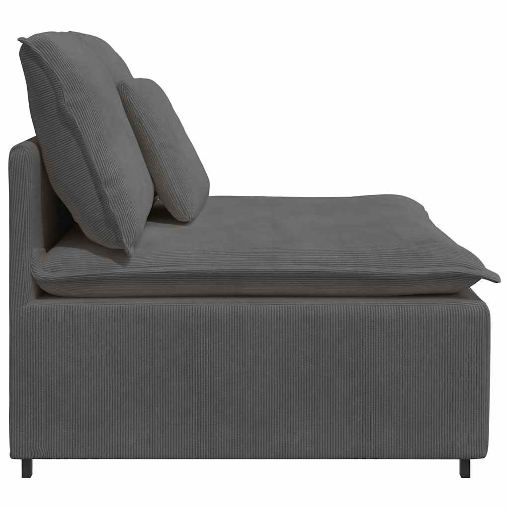 modulopbygget sofacentermodul med hynder 100 cm mørkegrå
