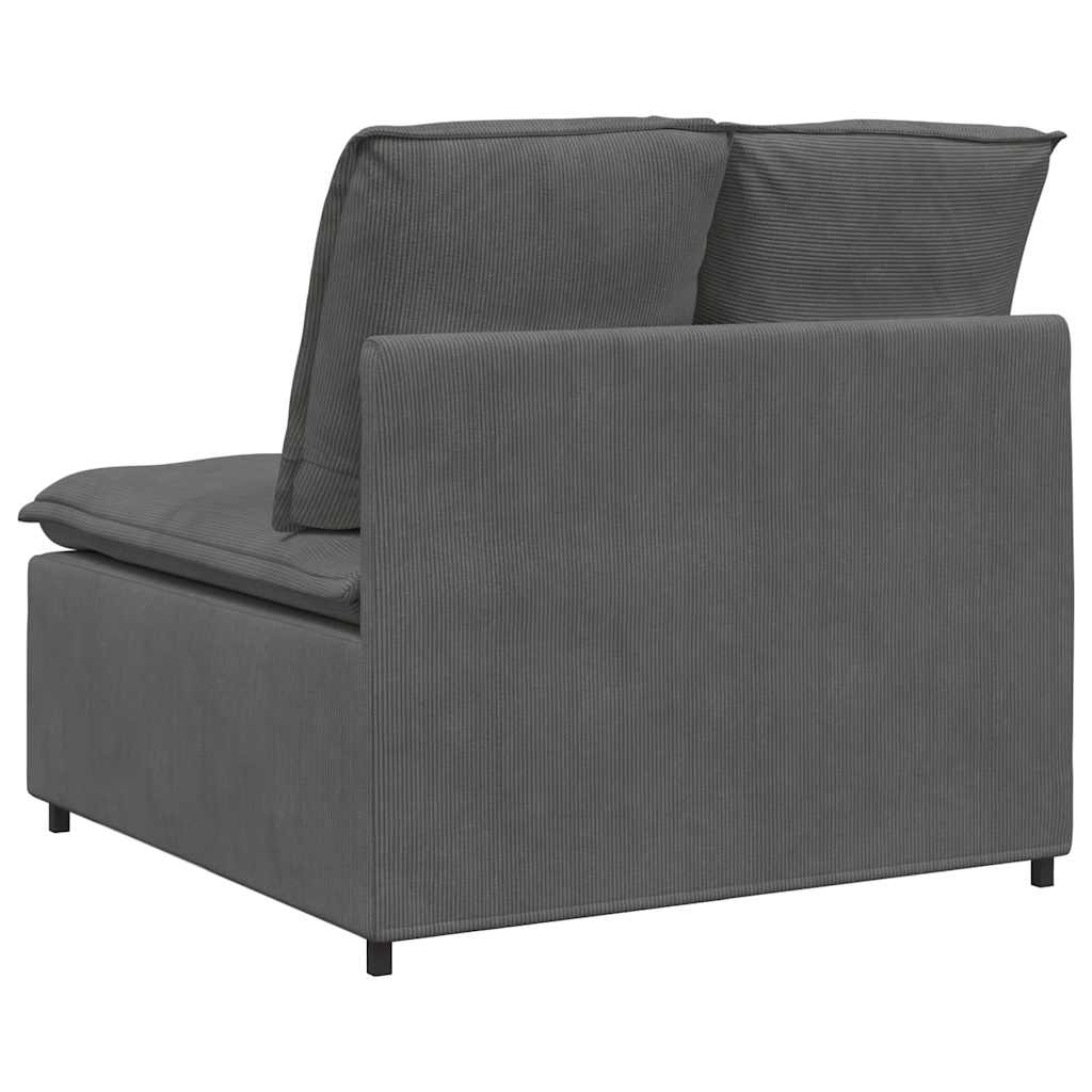 modulopbygget sofacentermodul med hynder 100 cm mørkegrå