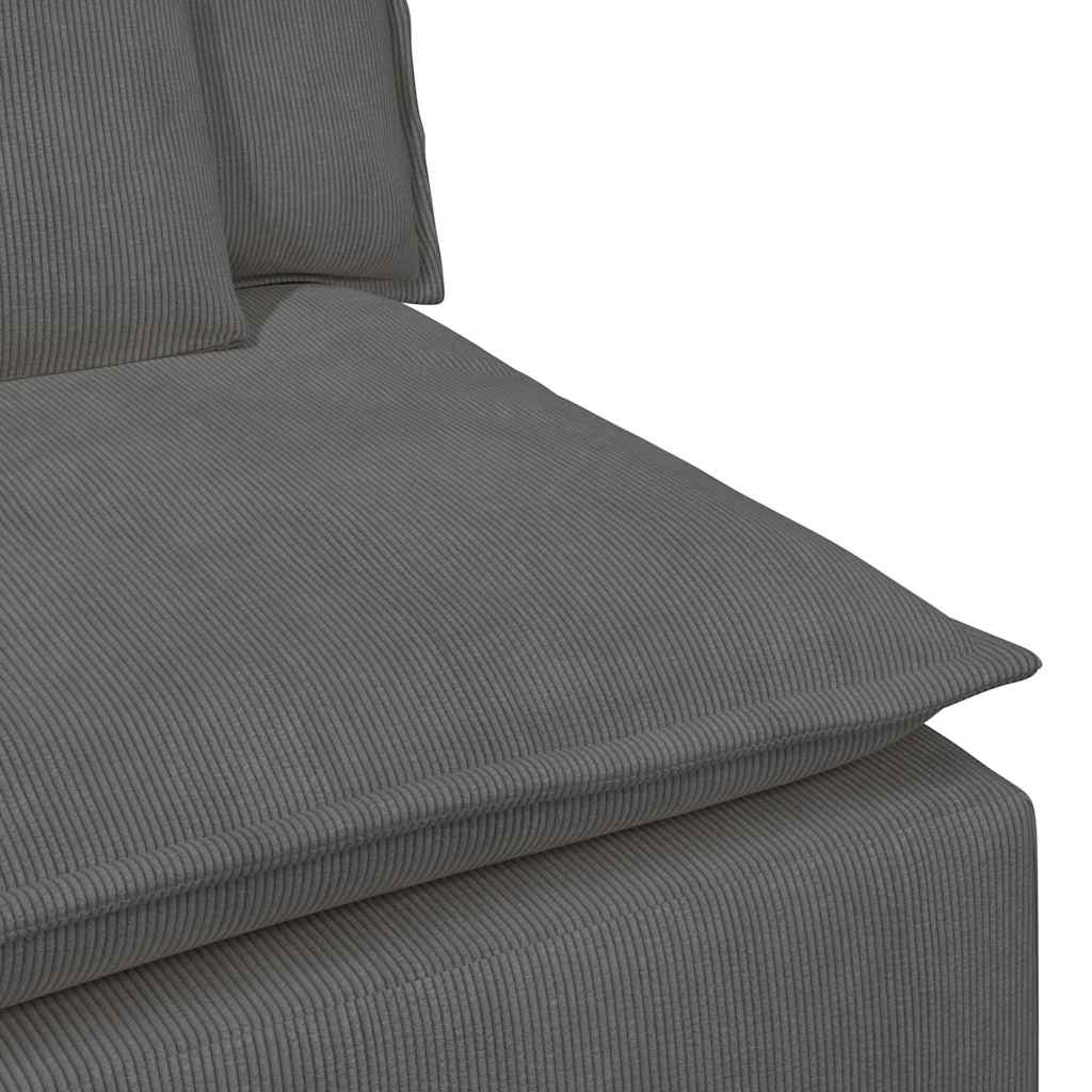 modulopbygget sofacentermodul med hynder 100 cm mørkegrå