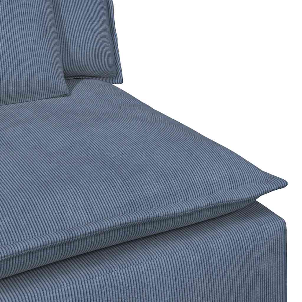modulopbygget sofacentermodul med hynder 100 cm blå