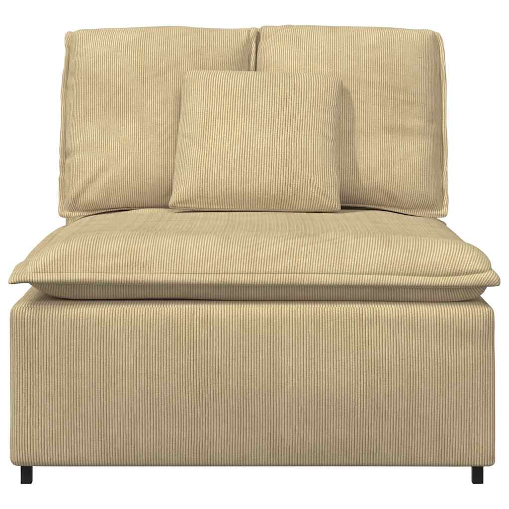 modulopbygget sofacentermodul med hynder 100 cm grågrøn