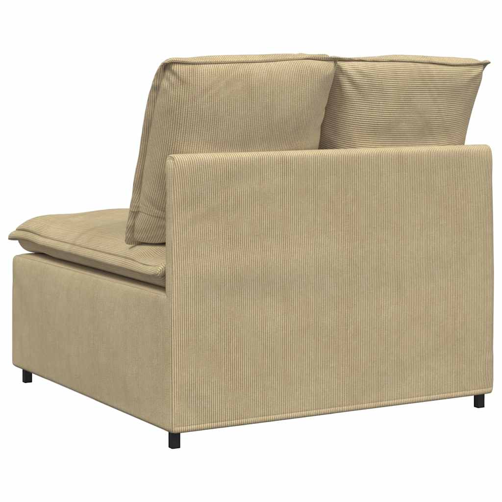 modulopbygget sofacentermodul med hynder 100 cm grågrøn