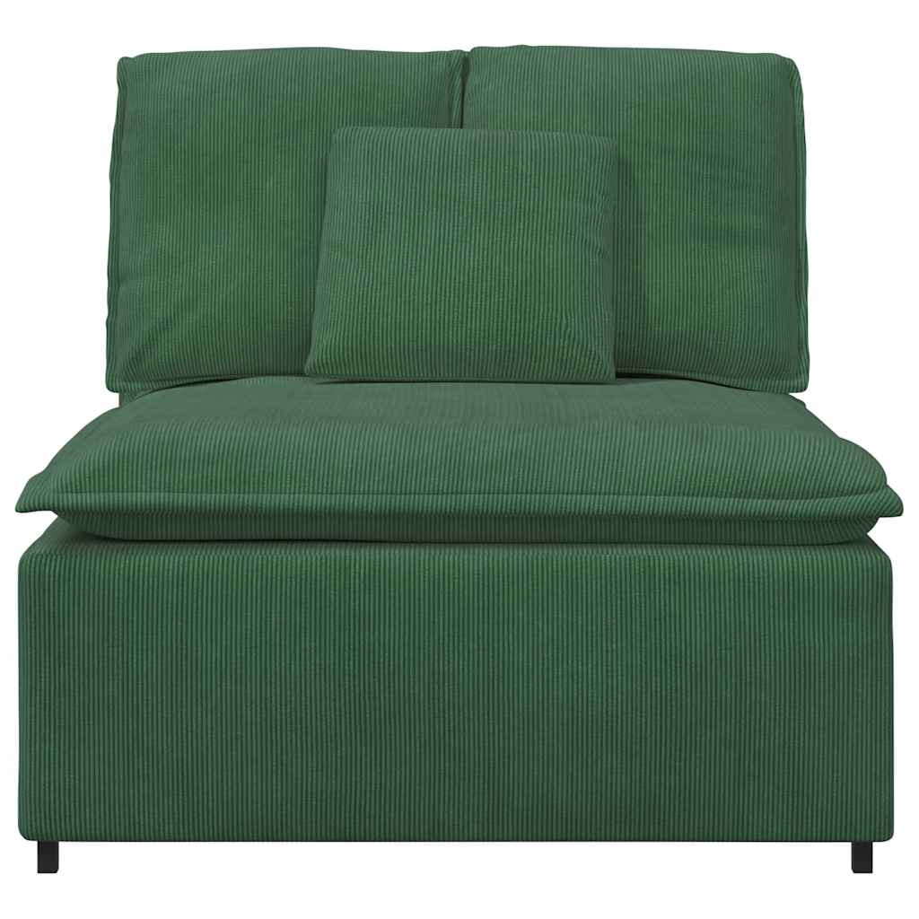 modulopbygget sofacentermodul med hynder 100 cm mørkegrøn