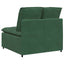 modulopbygget sofacentermodul med hynder 100 cm mørkegrøn
