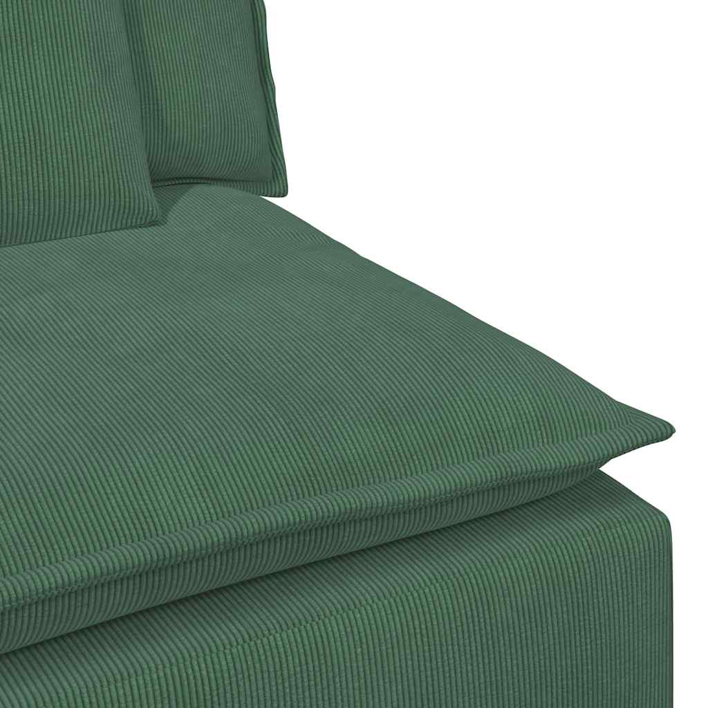 modulopbygget sofacentermodul med hynder 100 cm mørkegrøn