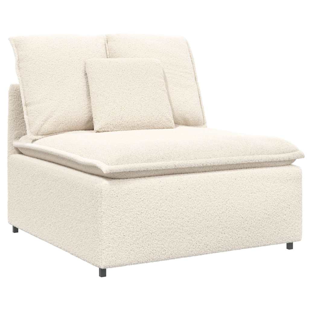modulopbygget sofacentermodul med hynder 100cm cremefarvet