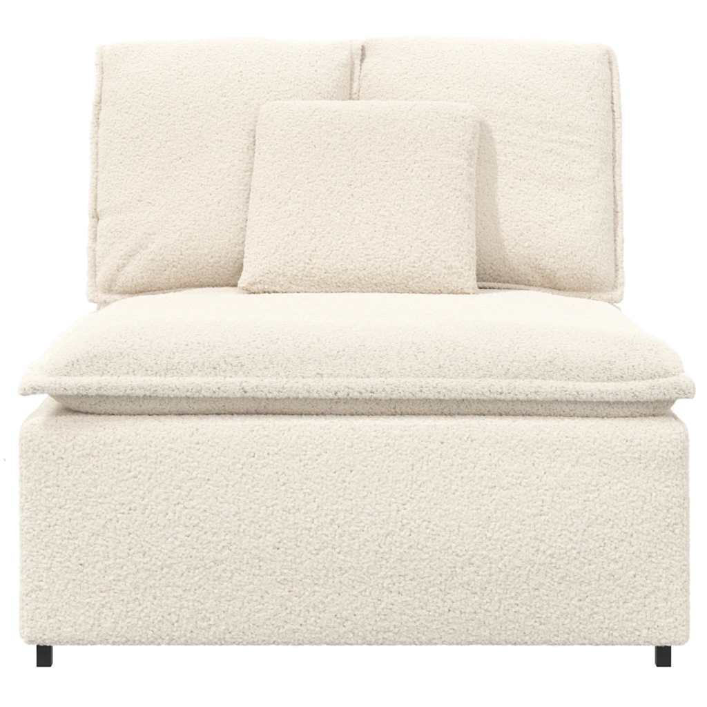 modulopbygget sofacentermodul med hynder 100cm cremefarvet