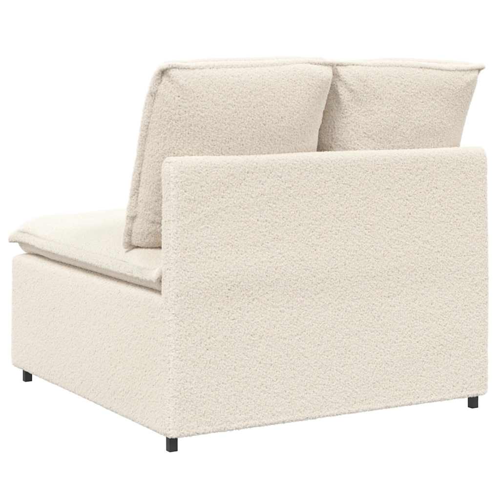 modulopbygget sofacentermodul med hynder 100cm cremefarvet