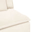 modulopbygget sofacentermodul med hynder 100cm cremefarvet