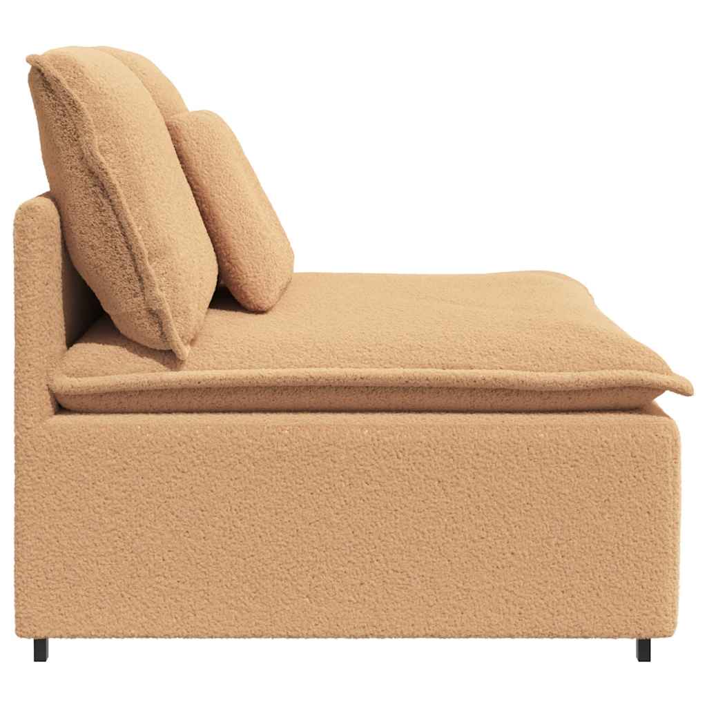 modulopbygget sofacentermodul med hynder 100 cm beige