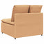 modulopbygget sofacentermodul med hynder 100 cm beige