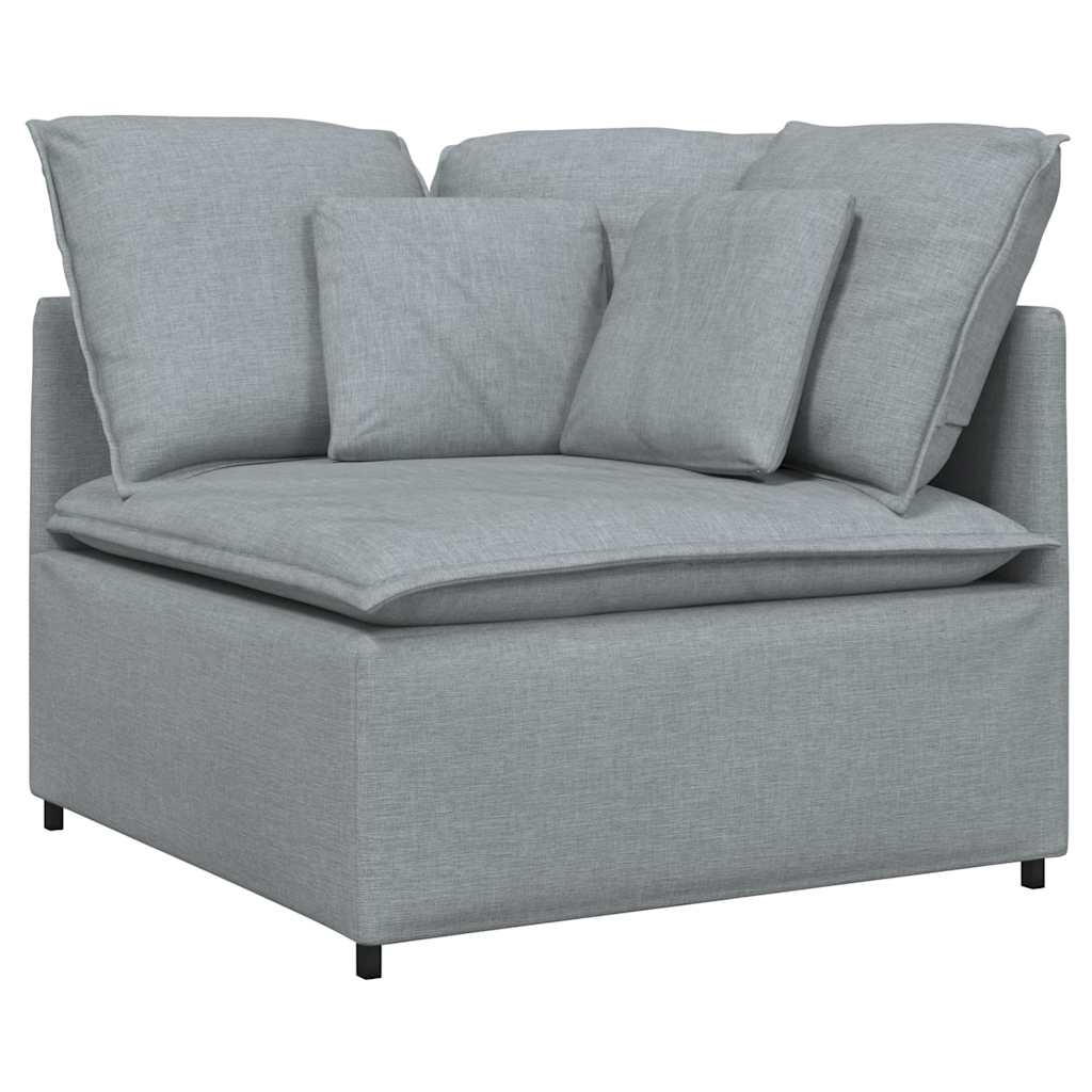 modulsofa hjørnemodul med hynder 100 cm lysegrå