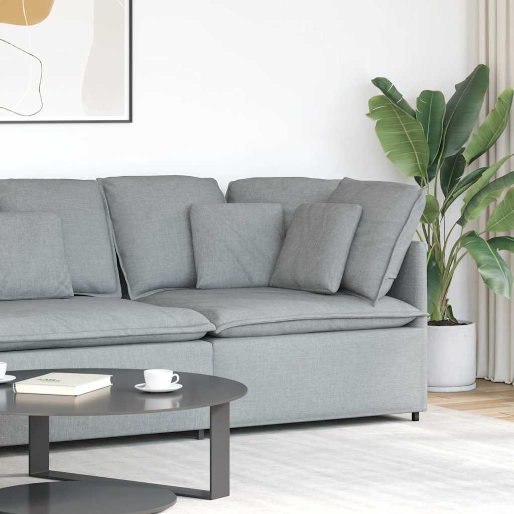 modulsofa hjørnemodul med hynder 100 cm lysegrå