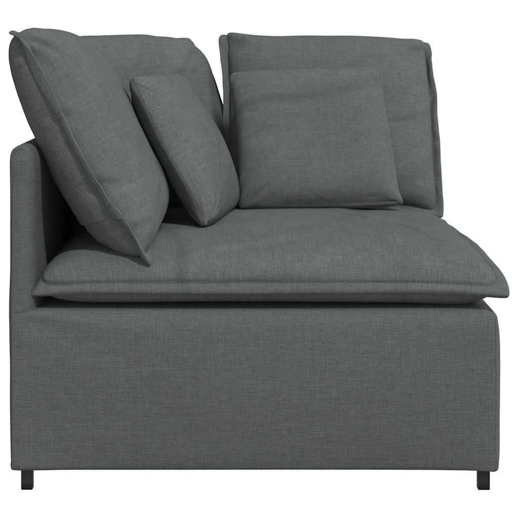 modulsofa hjørnemodul med hynder 100 cm mørkegrå