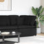 modulsofa hjørnemodul med hynder 100 cm sort